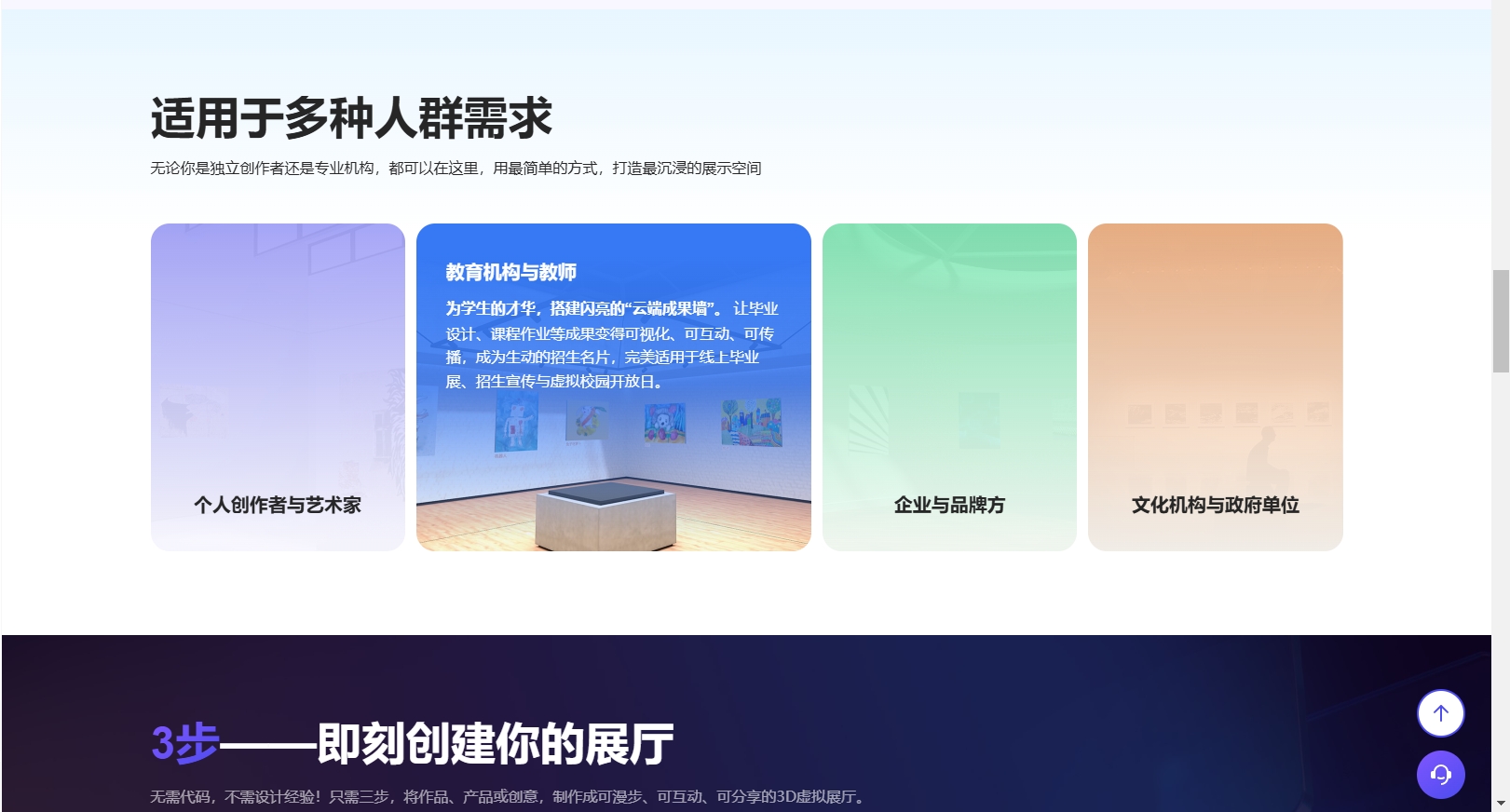 3d虛擬線上云展廳搭建